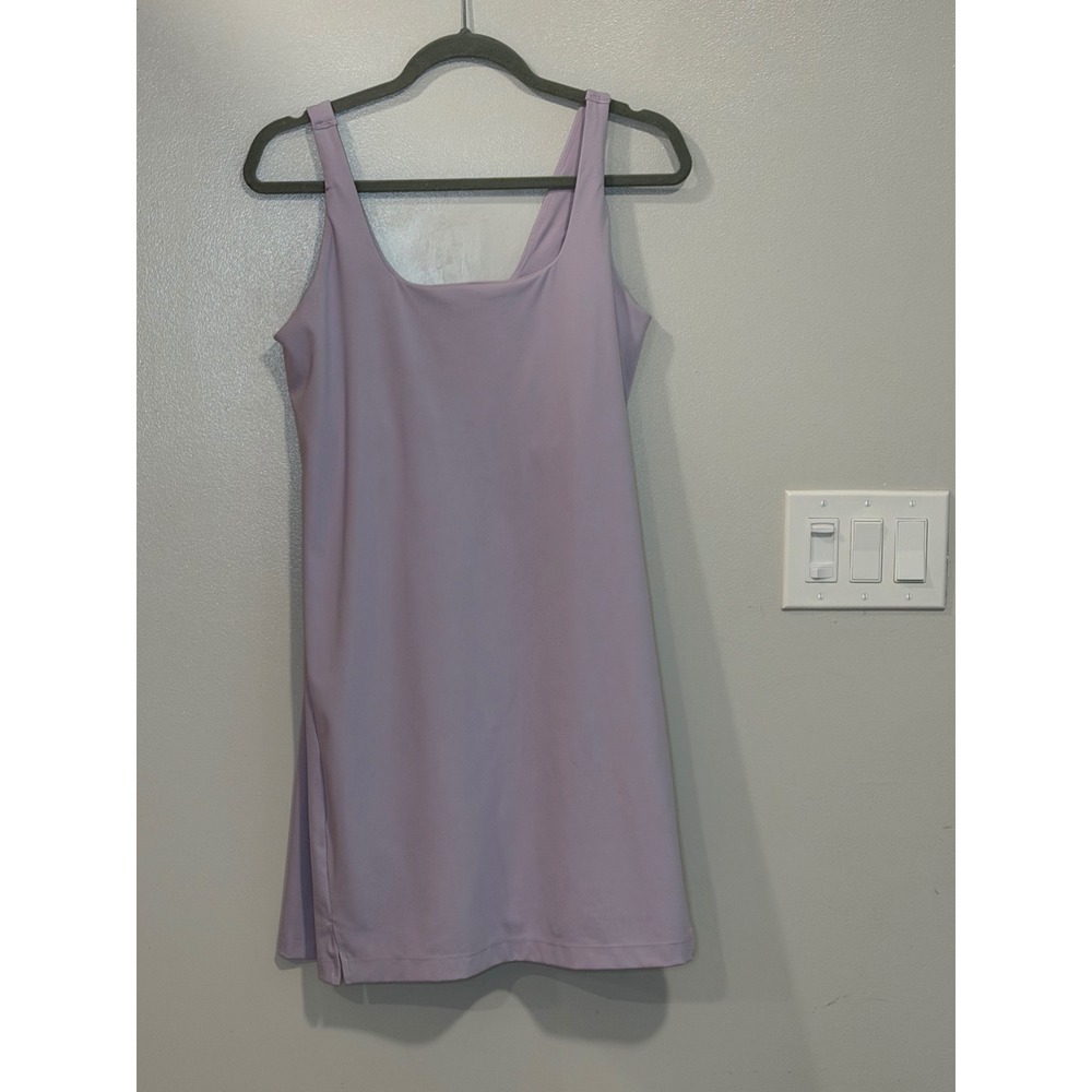 Old Navy Active PowerSoft Exercise Dress Purple Built-in Bra Shorts Large